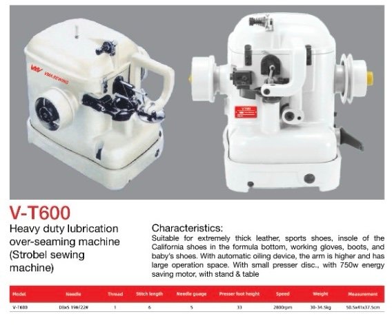 Heavy duty lubrication over-seaming machine (Strobel sewing machine) In ...