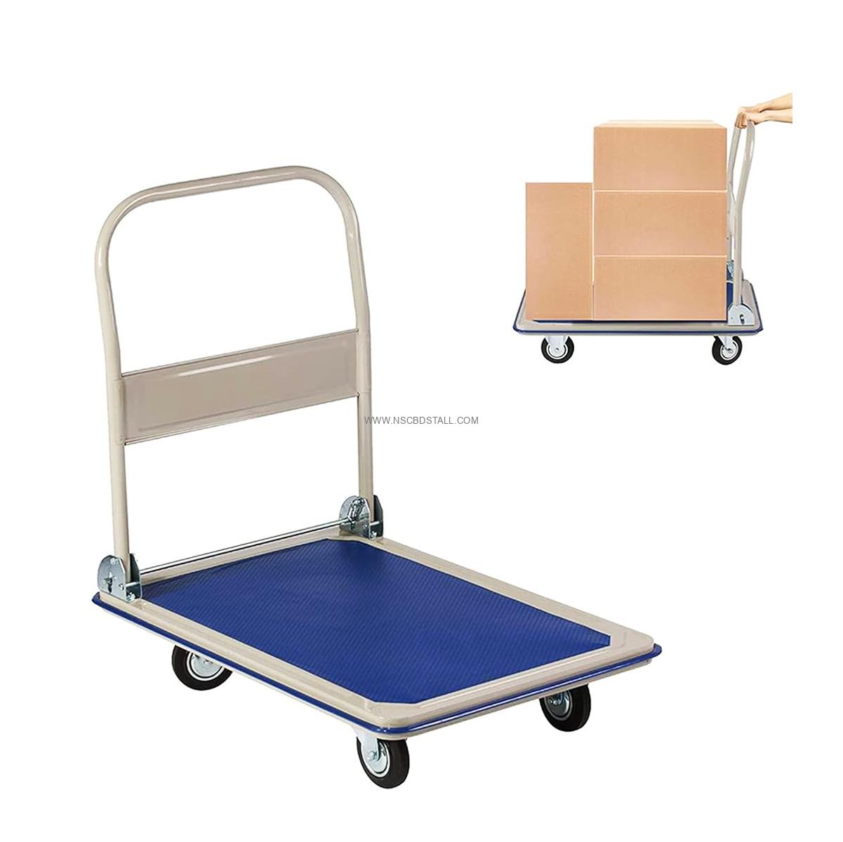400kg Heavy-Duty Folding Platform Trolley – Steel Body 400kg Heavy-Duty Folding Platform Trolley – Steel Body
